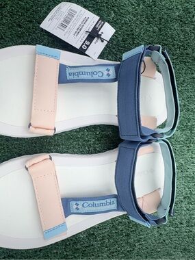 Columbia Girls' Two-Tone Pink and Blue Strap Sandals